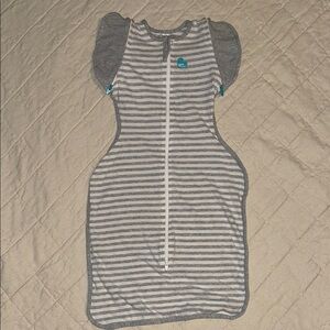 Love to Dream Gray Striped Swaddle and Sleep Sack
